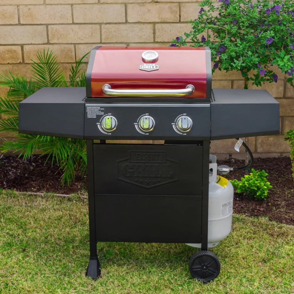 3 Burner Propane Gas Grill in Black J8685