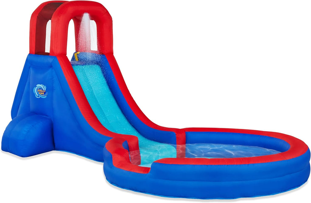 Inflatable Single Ring Water Slide Park with Air Pump U30421