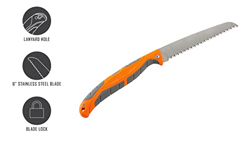 6” Folding Bone Saw Stainless Steel Lock-Back Handle E61771