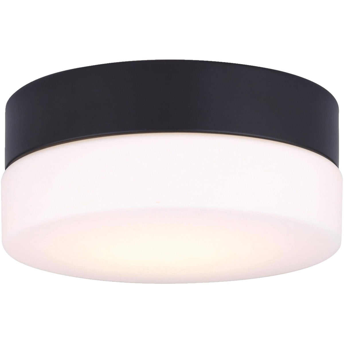 Black LED Flush Mount Light Fixture T244796