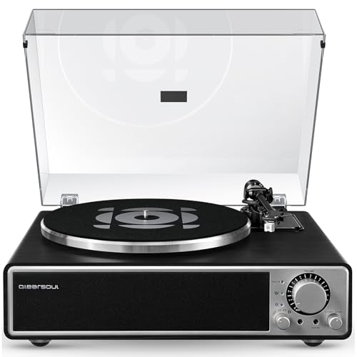 Vinyl Record Player with Bluetooth, Built-in Speakers, Phono Preamp, 33/45 RPM S518851