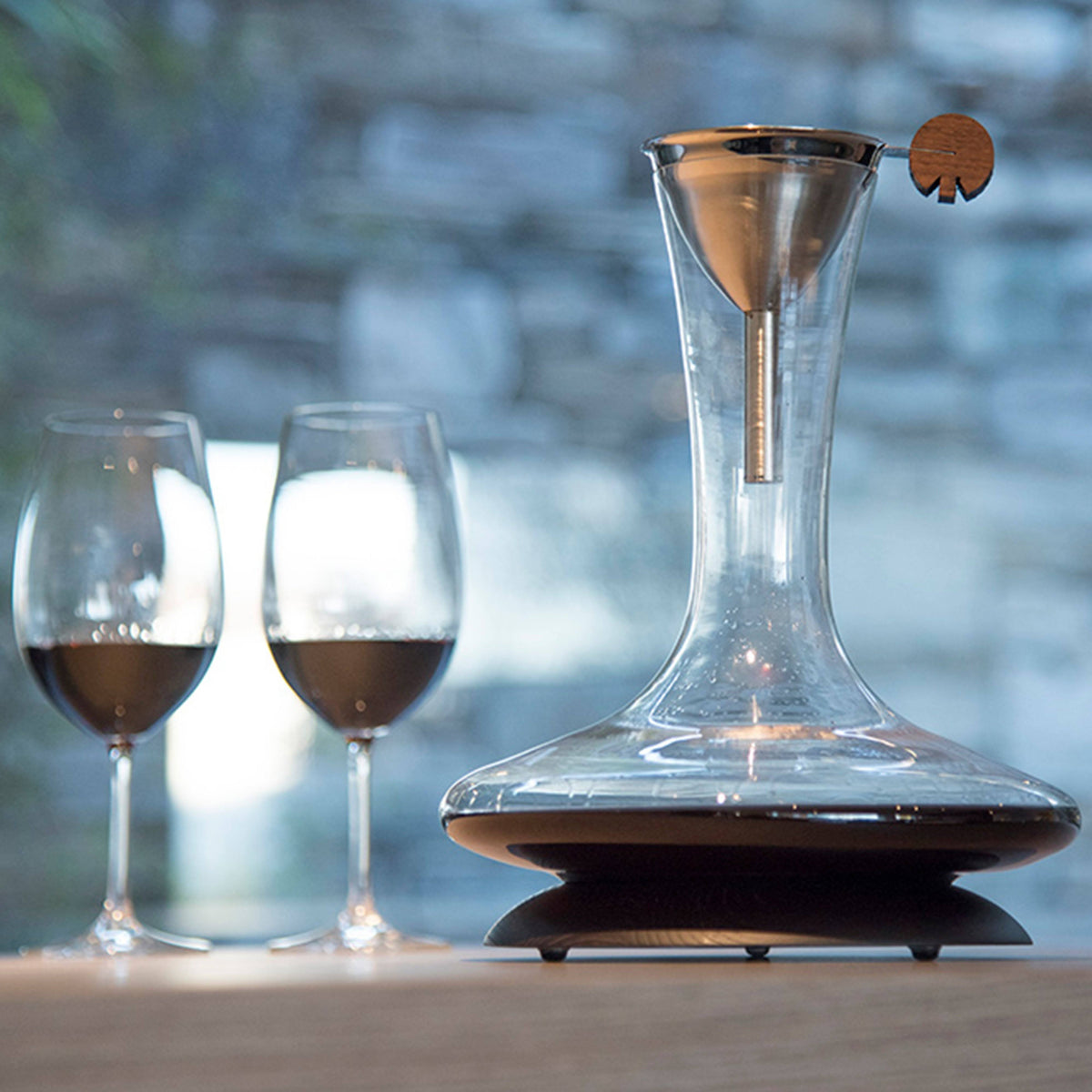 Crook Decanter Set with Ashwood Base A87340