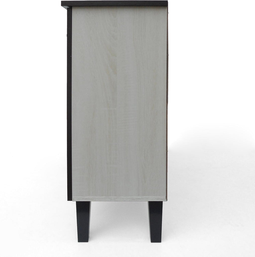 Modern 3-Shelf Faux Wood Cabinet N52601