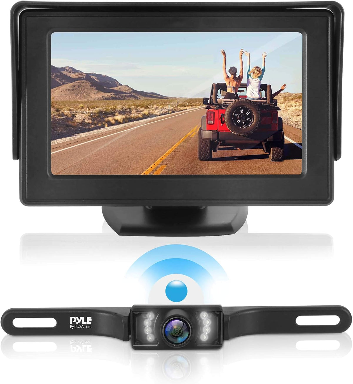 Waterproof Wireless Rear View Camera with 4.3” Color LCD Display G7956