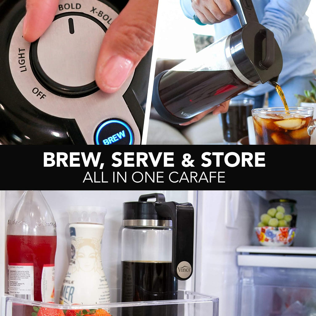 Cold Brew Electric Coffee Maker 1.1 Liter Glass Carafe O43797