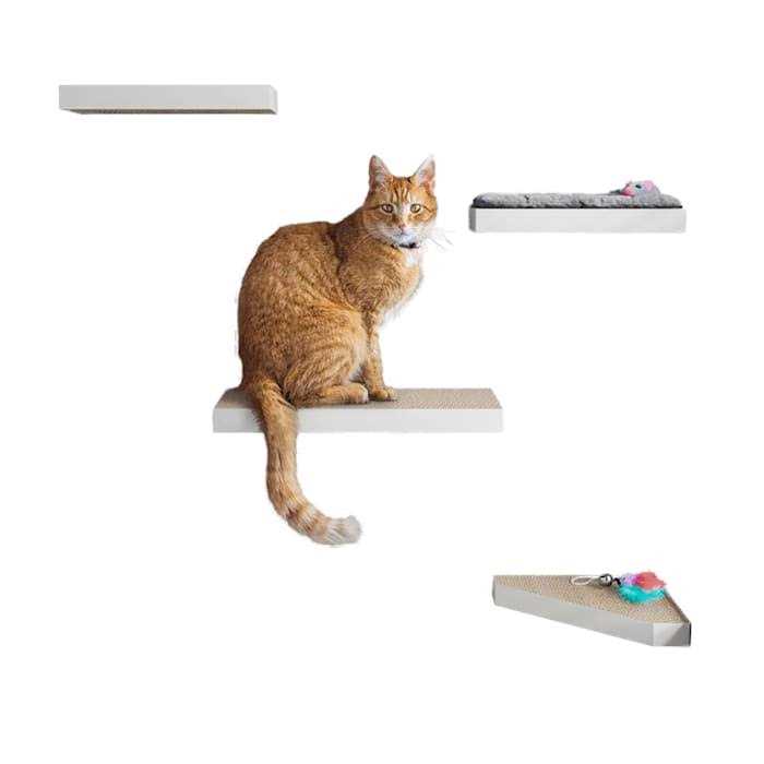Cat Scratcher Floating Shelf Combo Z406