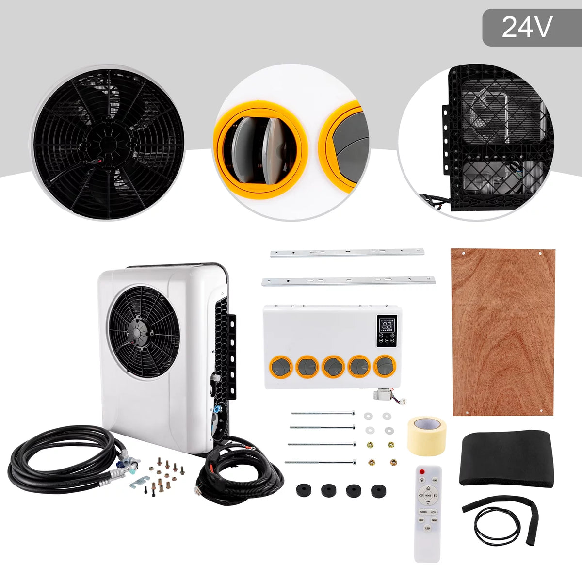 24V Truck Cab Air Conditioner Split AC Kit Y51517