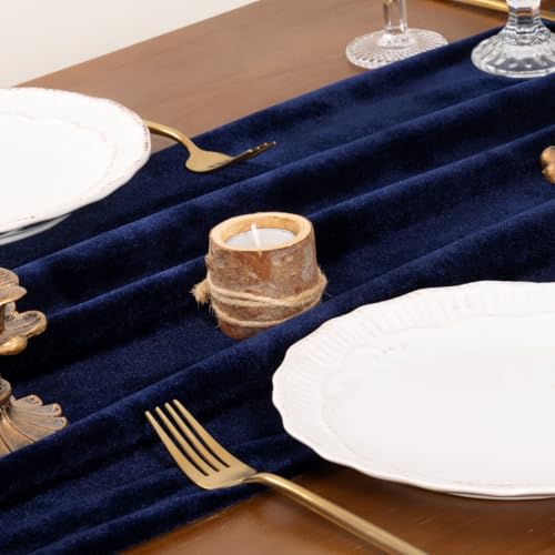Green Velvet Table Runner 20 x 120 Inches P19436