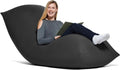 Dark Grey Oversized Plush Bean Bag Chair P154