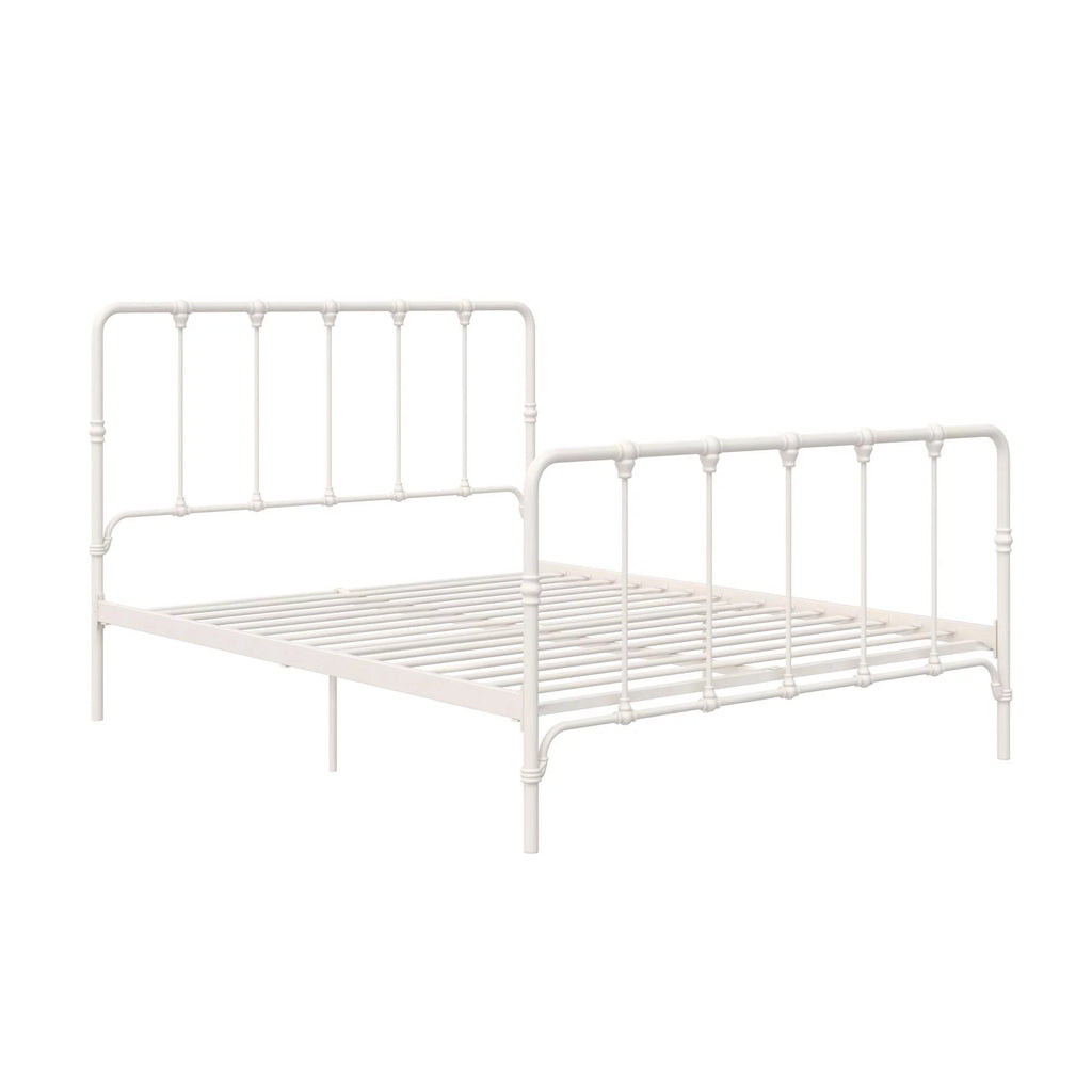 White Full Metal Bed I99443