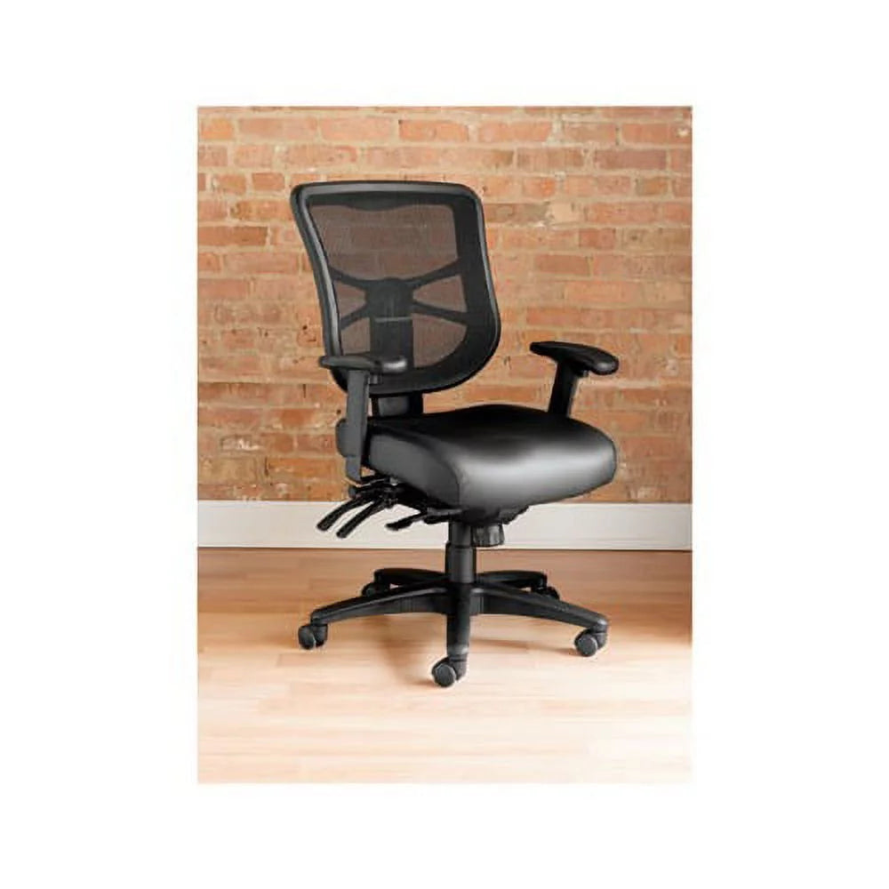 Black Mesh Mid-Back Multifunction Chair Y427