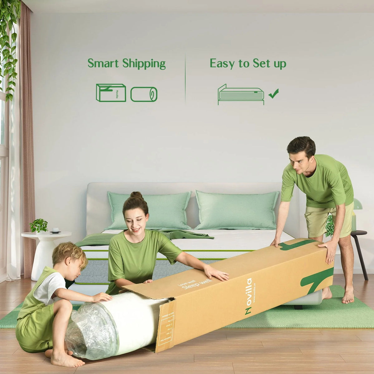 Queen Size Gel Memory Foam Hybrid Mattress O645