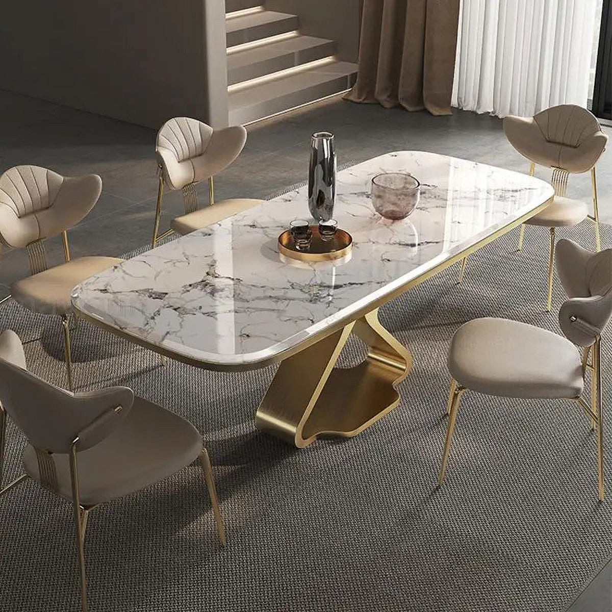 Luxury Dining Table and Chairs U140