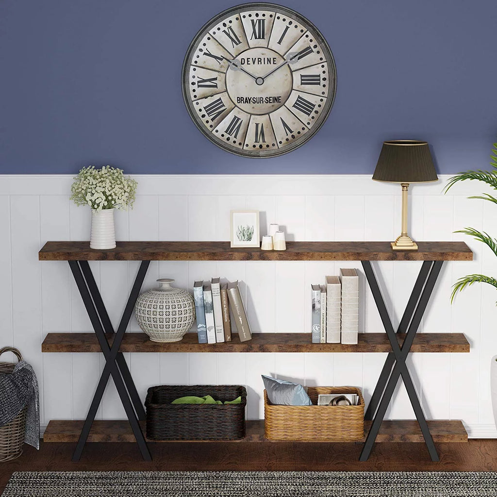 Narrow Long Sofa Table with Storage 70.8 Inch P3530