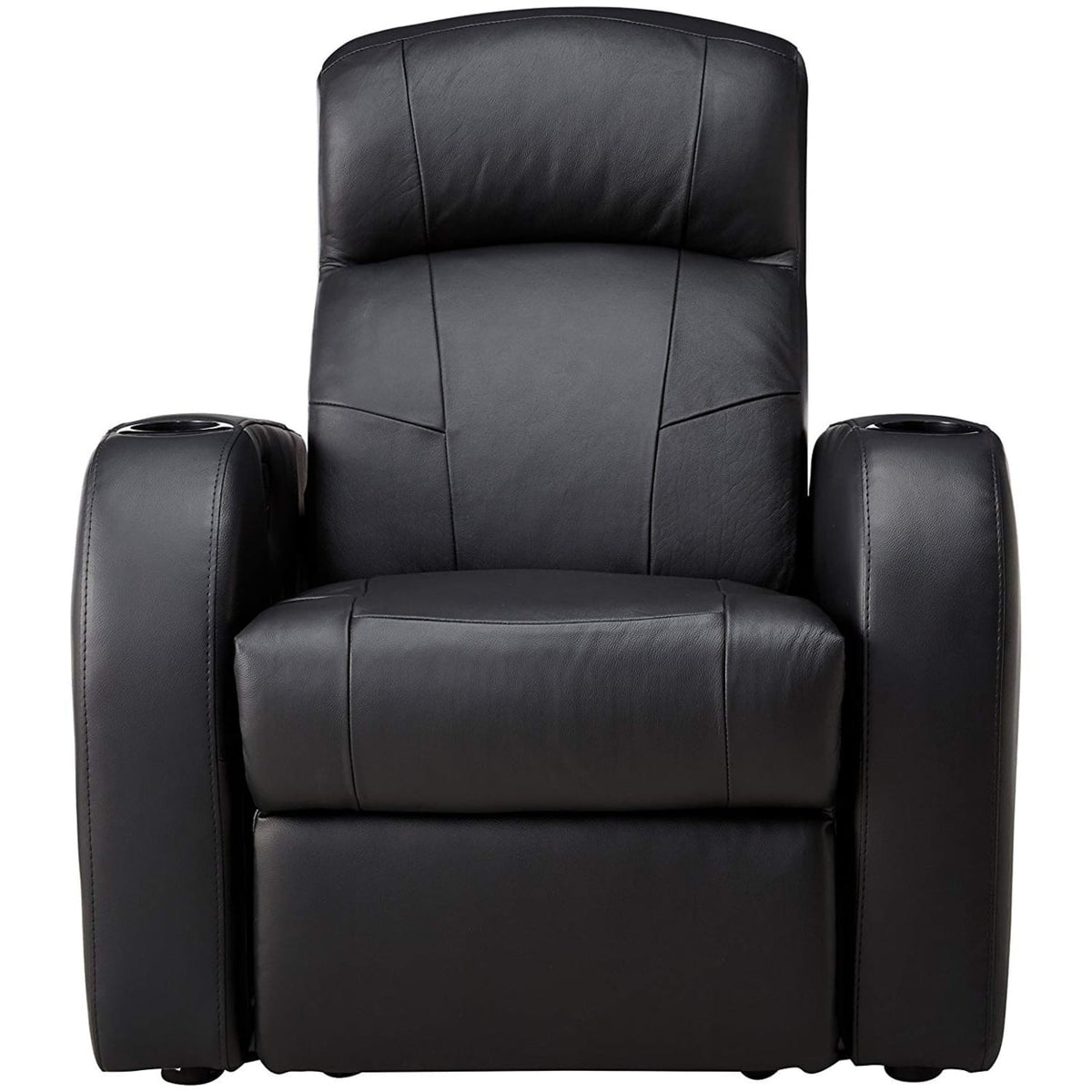 Black Upholstered Recliner F5724