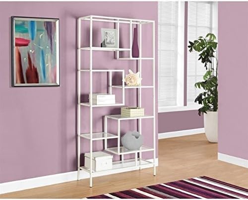White Metal Bookcase F93627
