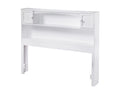 White Full Bookcase Headboard R1553