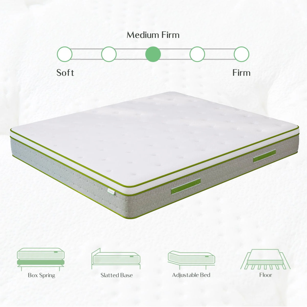 Queen Size Gel Memory Foam Hybrid Mattress O645
