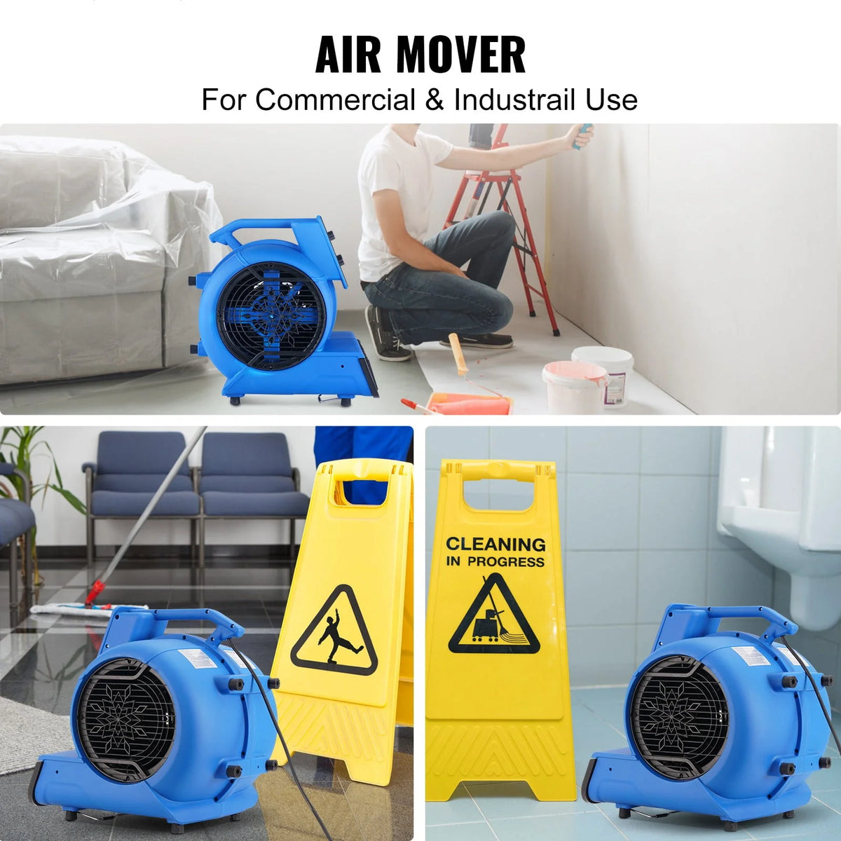 1000 CFM 3-Speed Portable Floor Blower Fan Q63478