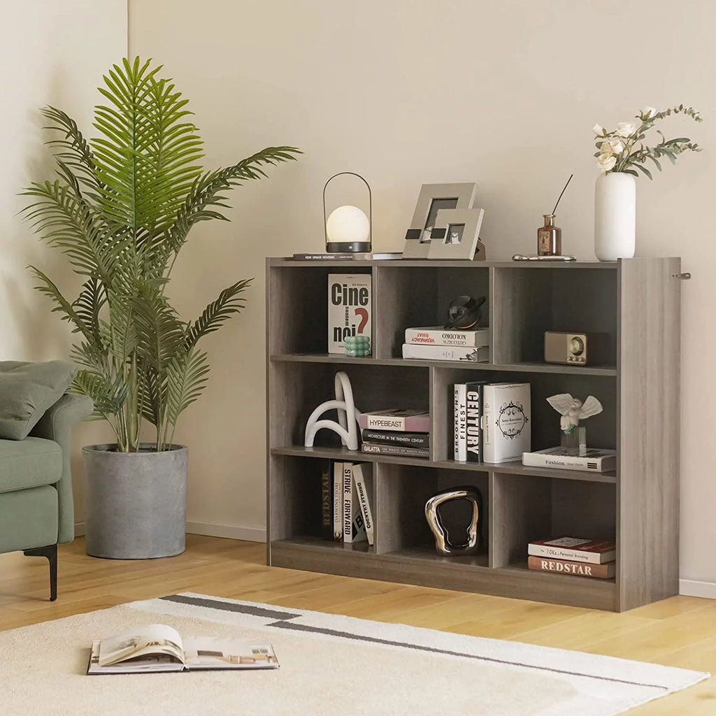 3 Tier 8 Cube Wood Storage Bookcase F3939