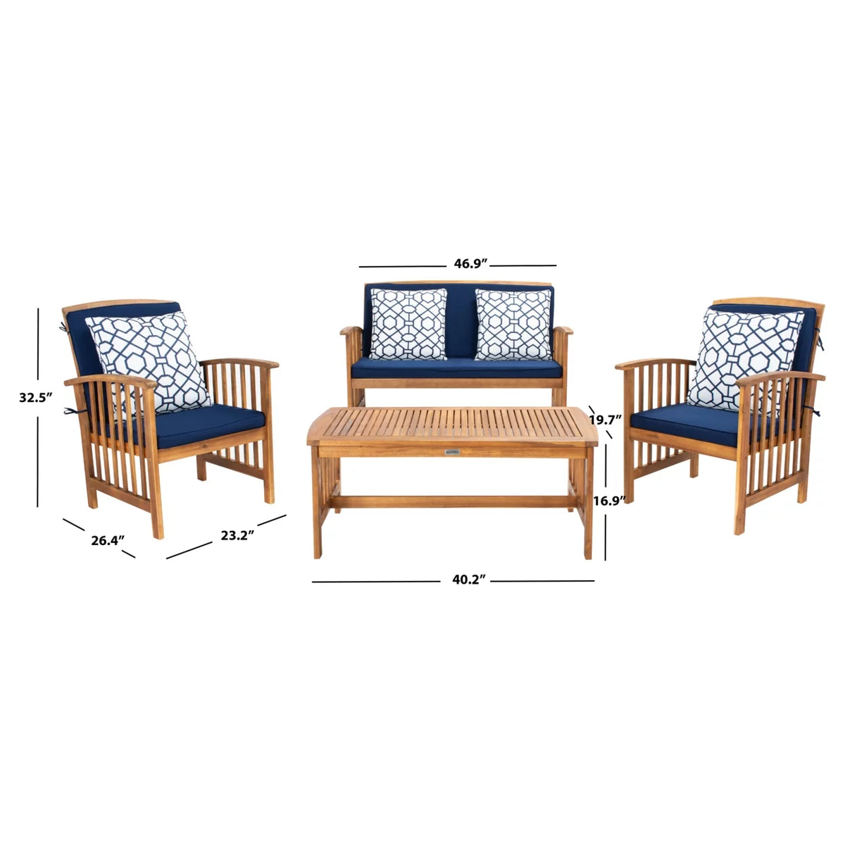 4 Pc Outdoor Conversational Set Q479