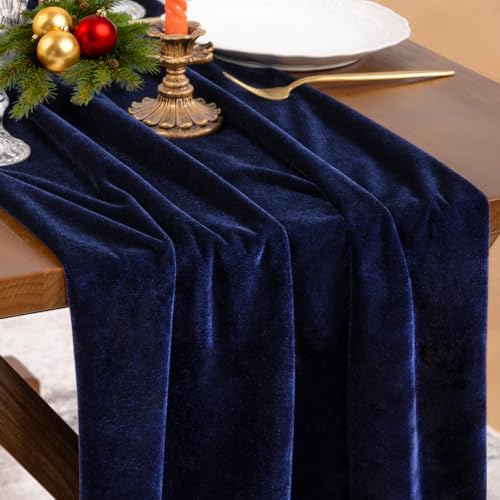 Green Velvet Table Runner 20 x 120 Inches P19436