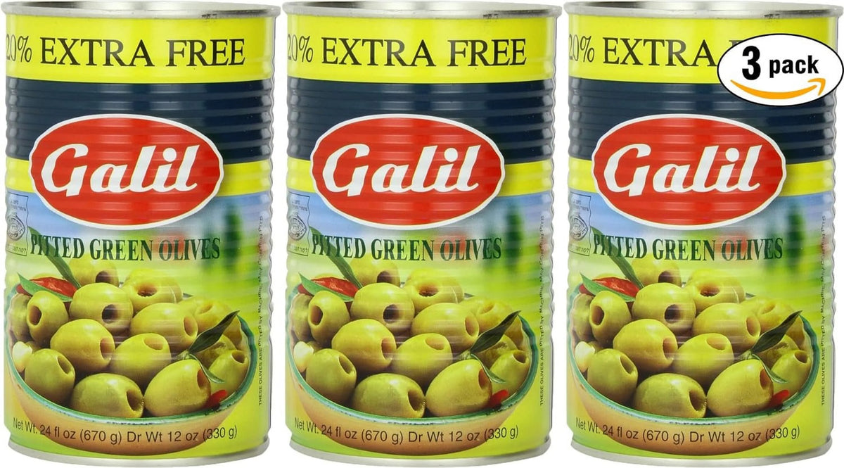 Green Pitted Olive 24-Ounce Cans 3-Pack V487915
