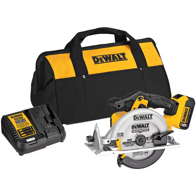20V MAX Cordless 6-1/2 in. Circular Saw with Battery and Charger Y948005
