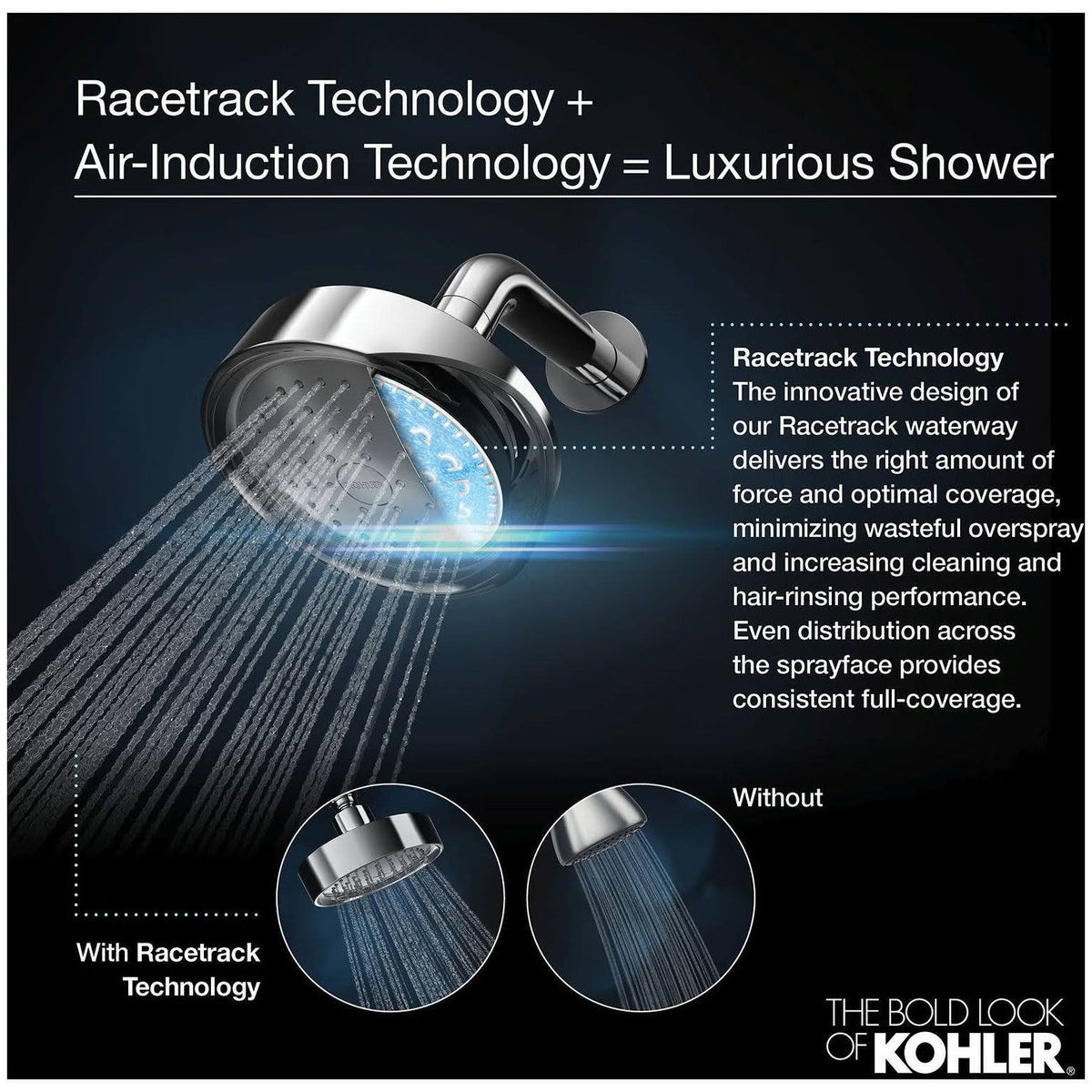 2.5 GPM Single Function Shower Head G725931