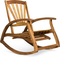 Acacia Wood Rocking Chair with Footrest V959