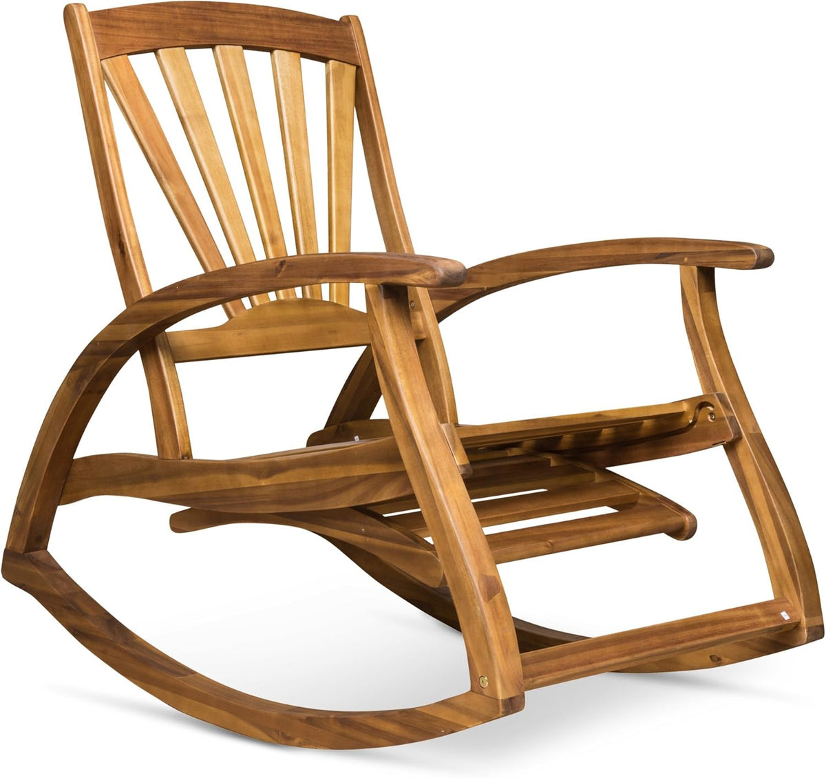 Acacia Wood Rocking Chair with Footrest V959