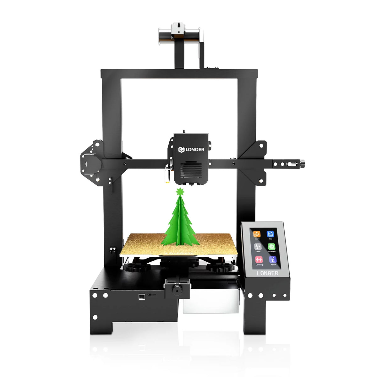 FDM 3D Printer with Dual-gear Extruder PEI Magnetic Platform Auto-Leveling D54014