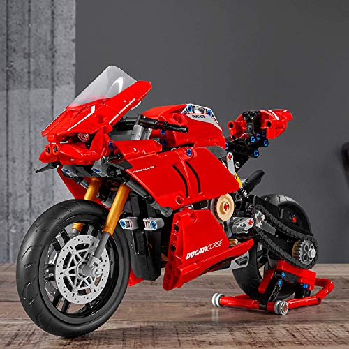 Motorcycle Building Set with Gearbox and Working Suspension B14746