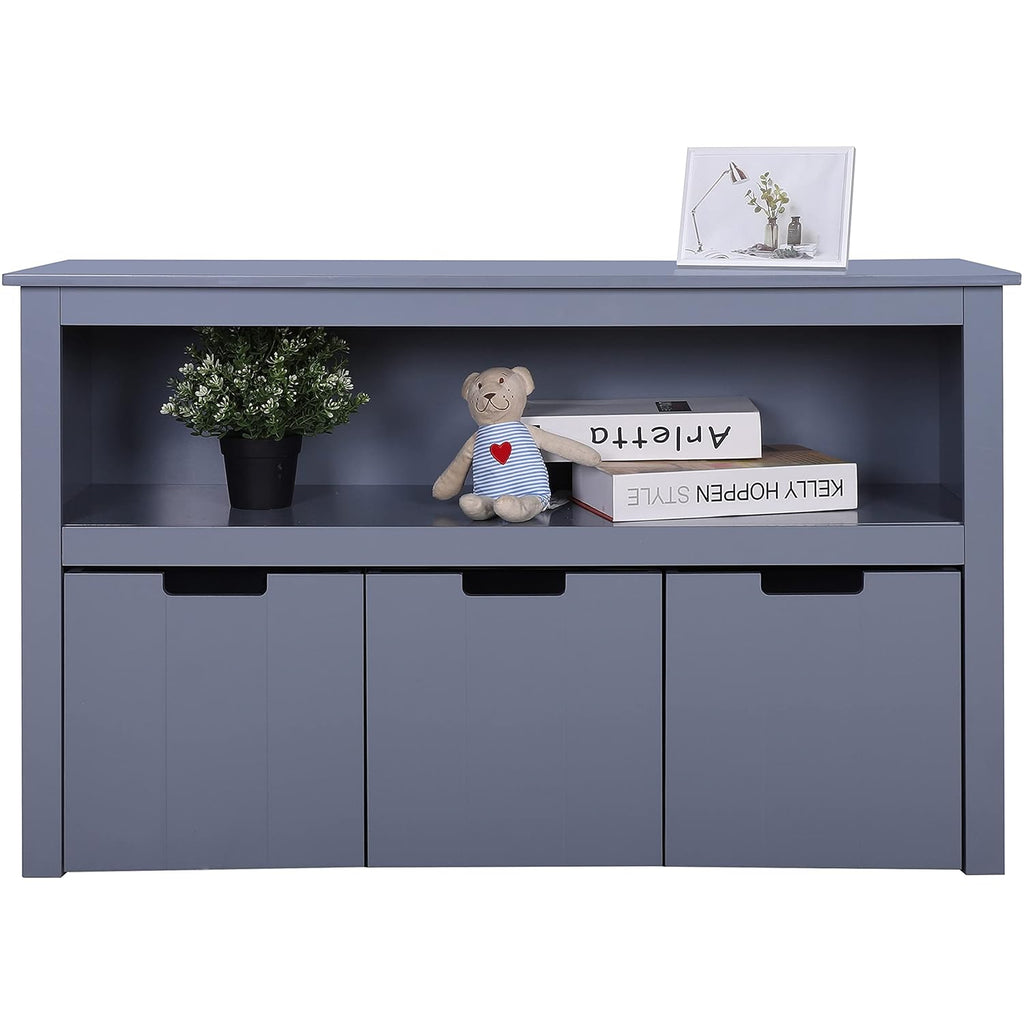 White Kids Toy Box Organizer Storage Cabinet with Movable Drawers B97802