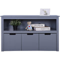 White Kids Toy Box Organizer Storage Cabinet with Movable Drawers B97802