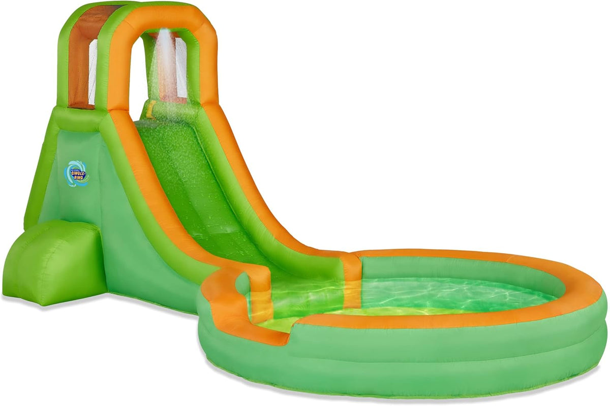 Inflatable Single Ring Water Slide Park with Air Pump U30421