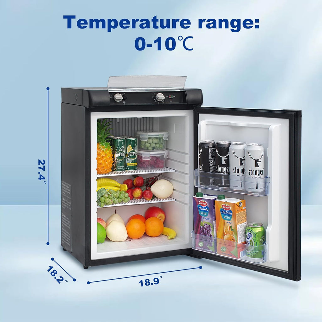 Black 2.1 Cu.ft 3 Way Propane Refrigerator M867115
