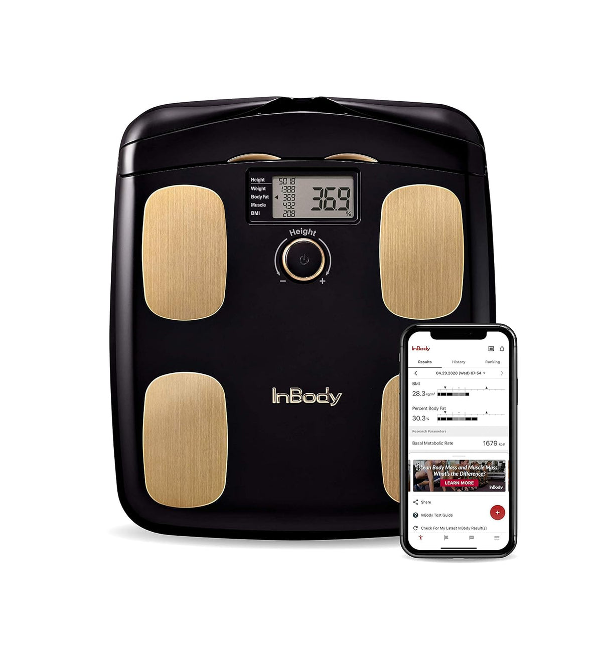 Midnight Black Smart Body Composition Analyzer Scale S958146