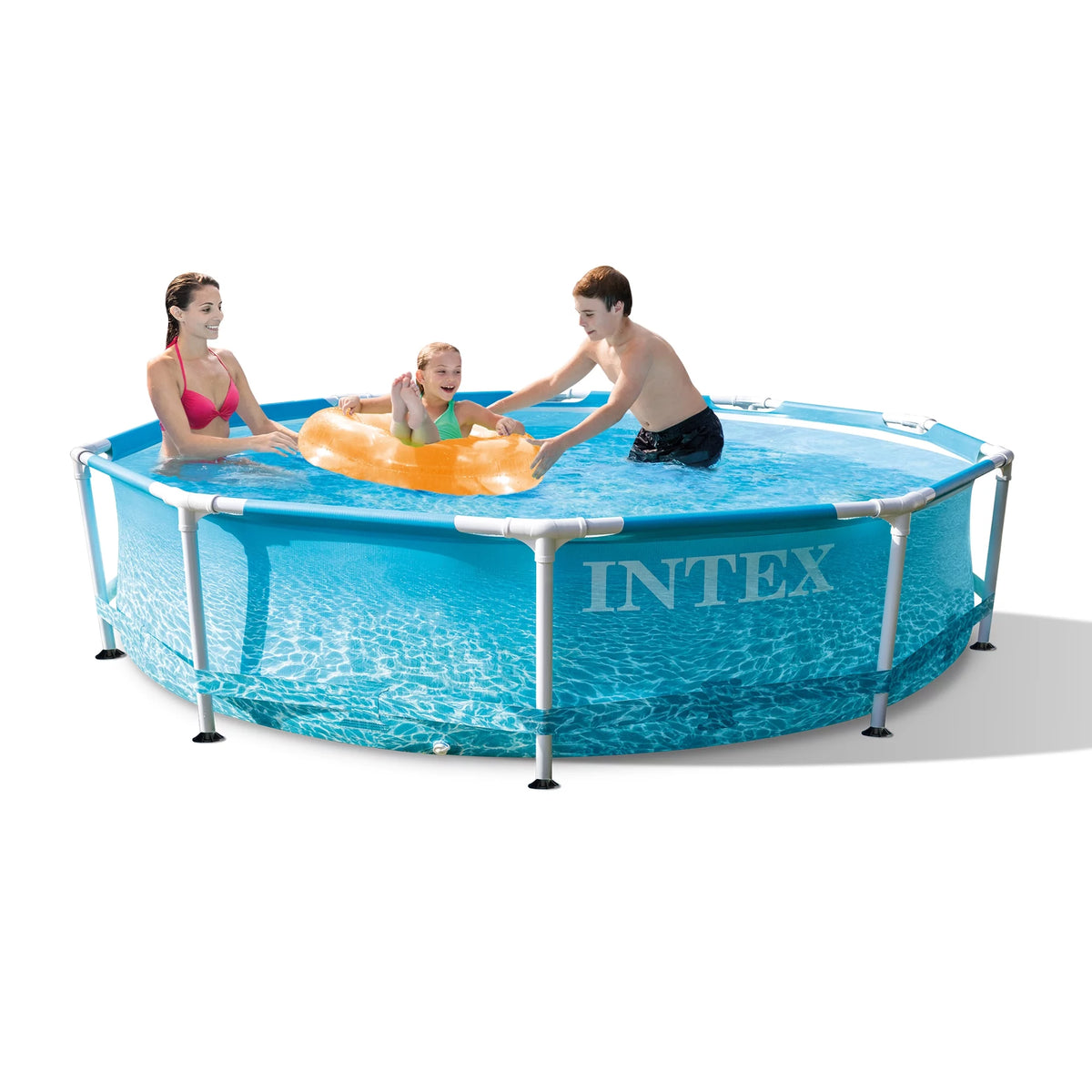10' x 30 Metal Frame Swimming Pool with Filter Pump D684