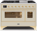 Antique White Dual Fuel Natural Gas Range M252