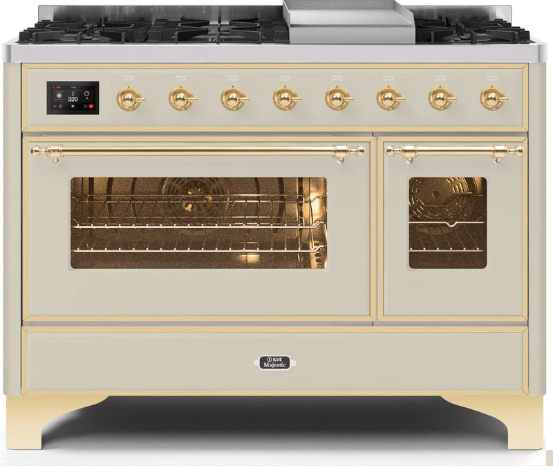 Antique White Dual Fuel Natural Gas Range M252