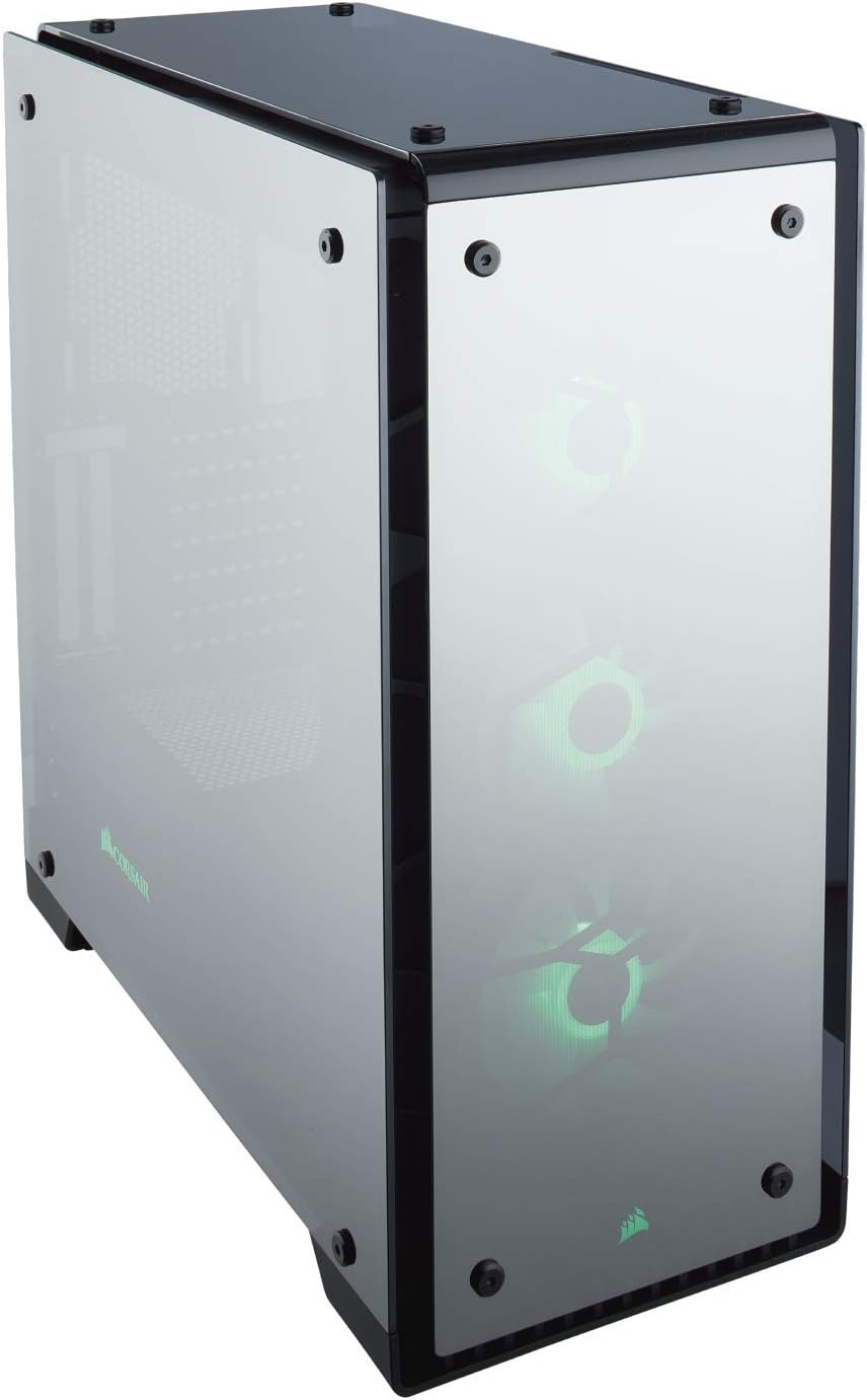 Black Mid-Tower Case with 3 RGB Fans X8497