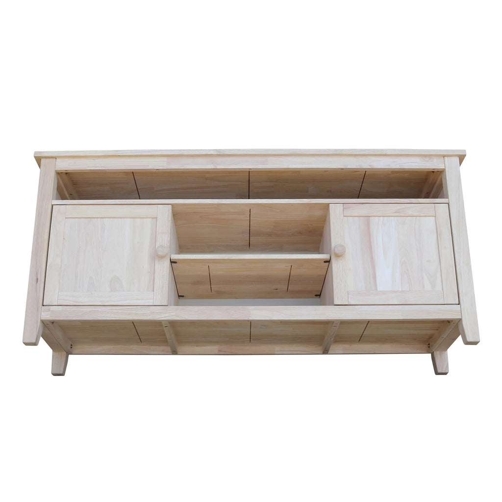 Solid Wood TV Stand with 2 Doors H899