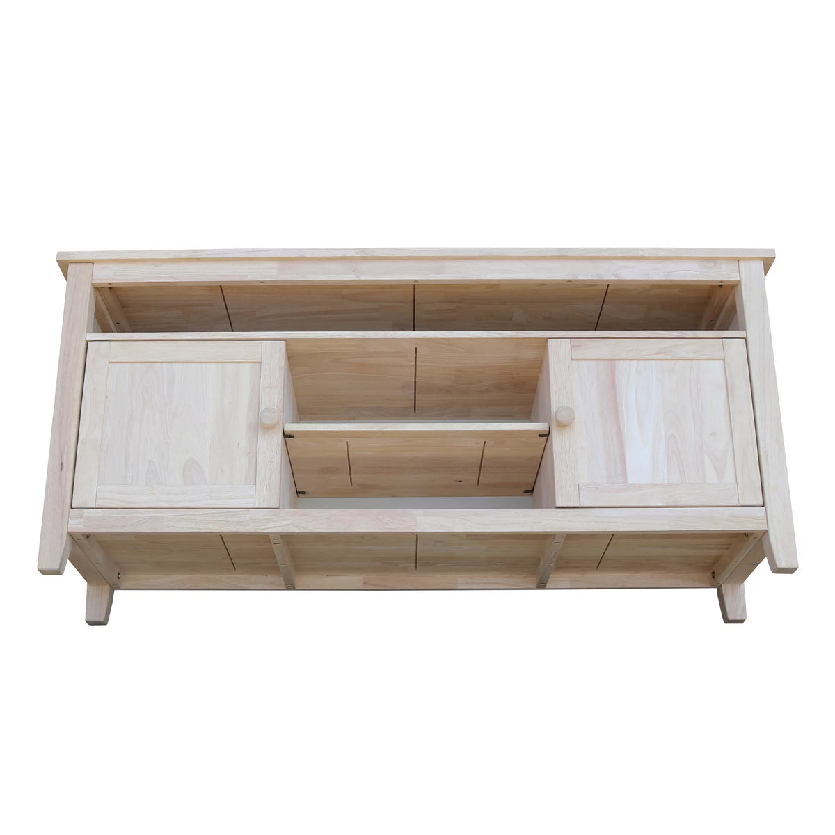 Solid Wood TV Stand with 2 Doors H899