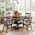 Round Dining Table 47 inch Faux Marble Top Metal Base B2800