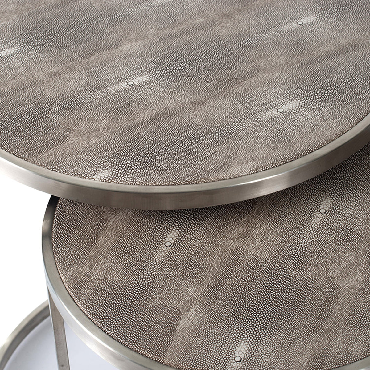 Round Nesting Tables with Rod Legs Set of 2 W786212