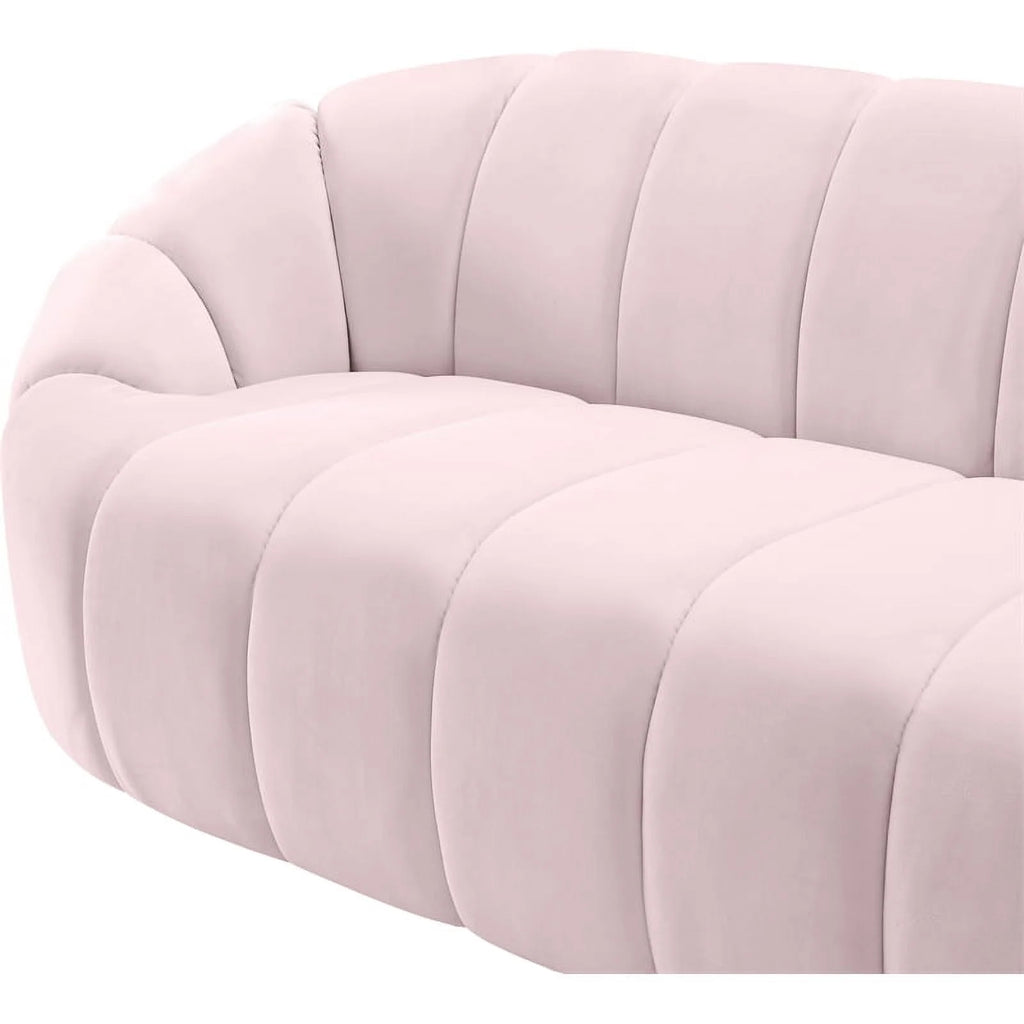 Pink Velvet Sofa E591549