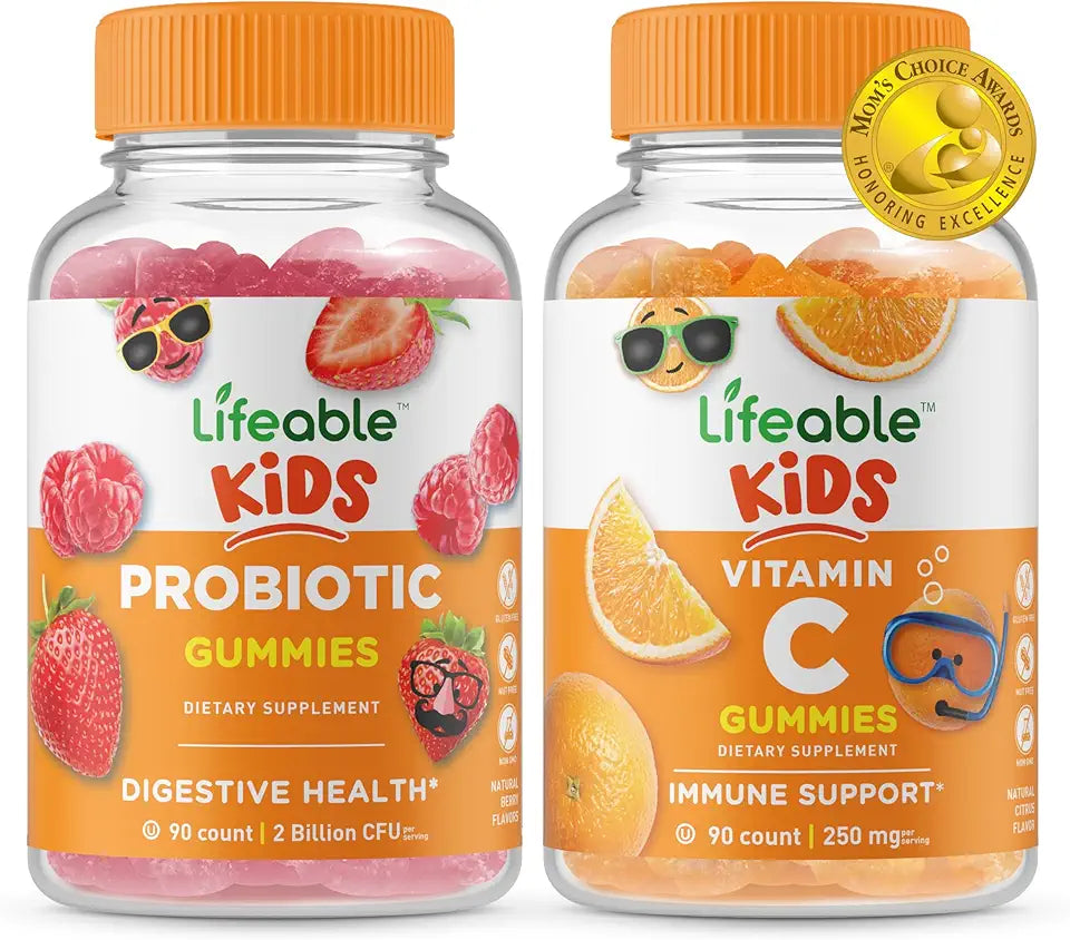 Probiotic 2 Billion CFU Kids Vitamin C Gummies Bundle Y7190