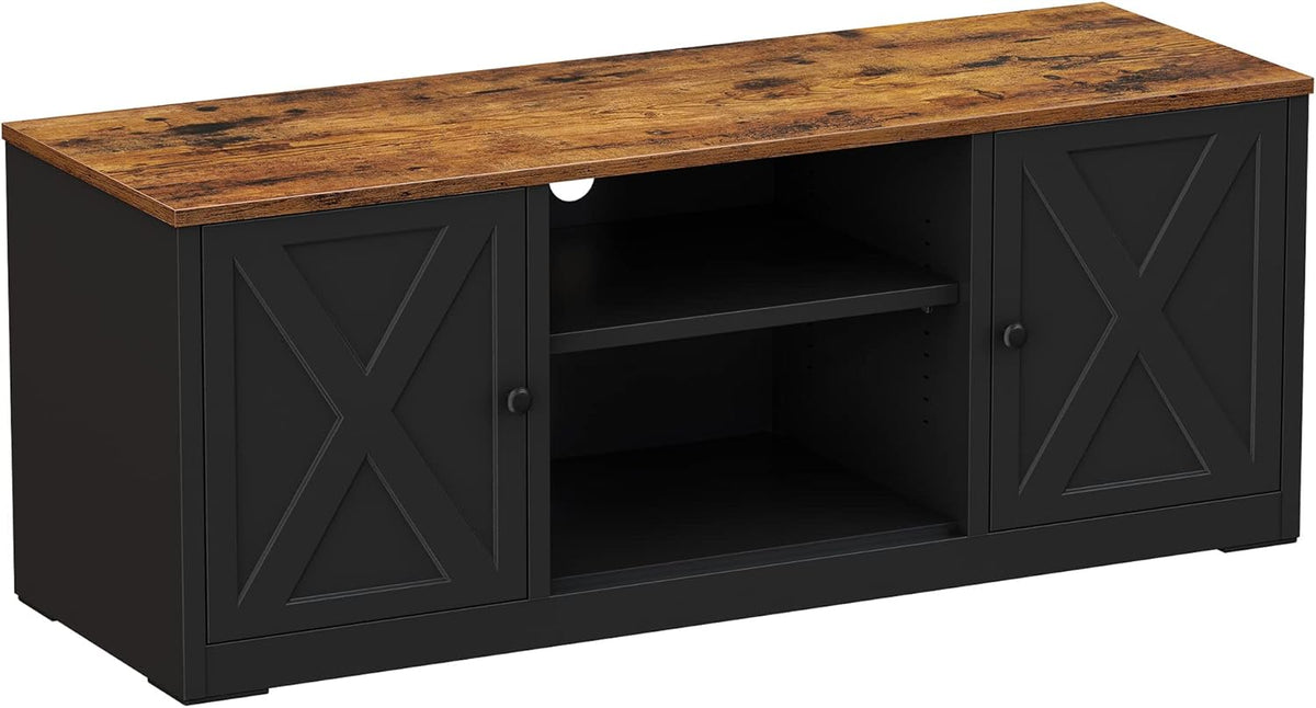 55 Inches TV Stand with Open Shelves and 2 Cabinets R575