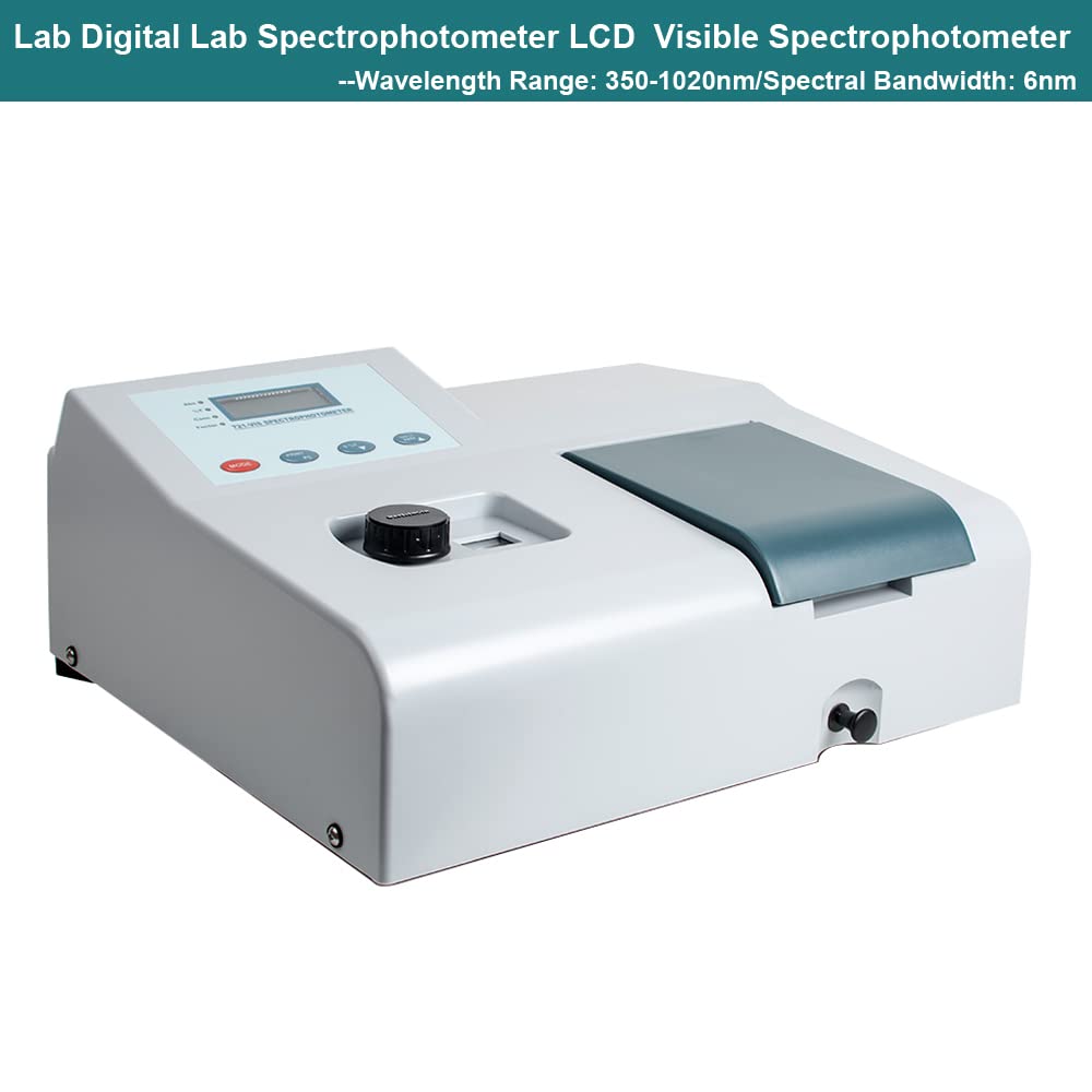 Visible Spectrophotometer LCD Display 350-1020nm Tungsten Lamp N8469